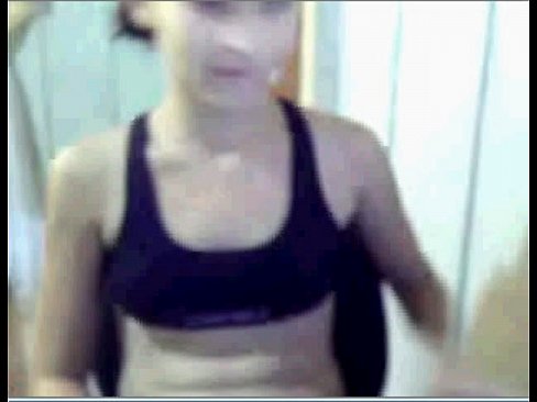 Aline de Santos na webcam