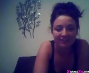 Sexy British girl rubs her tight pussy on webcam
