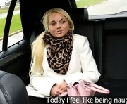 Great ass blonde fucked on backseat in fake taxi