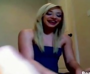 Cute blond strips for webcam