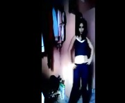 Mexican teen dancing on webcam