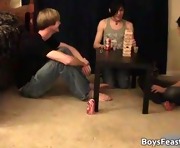 Super hot gay teens having a game party part3