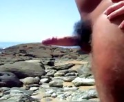 beautiful masturbate beach sperm...