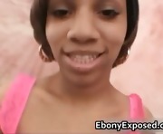 Ebony sista sucking the cock like candy