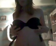 Sexy 19 year old strips for webcam
