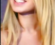 Perfect blond on webcam