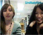 2 Cam Girls Get Naked In Public Library 3