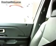 Whore Flashes Her Tits And Pussy In Her Car