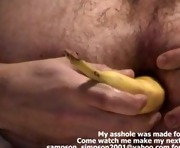 Gay Anal Banana Stuffing on Webcam Vegetable Insertion