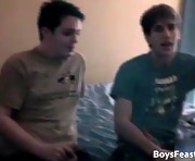 Straight teen guy in hot gay threesome part1