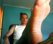 Straight guys feet on webcam #189